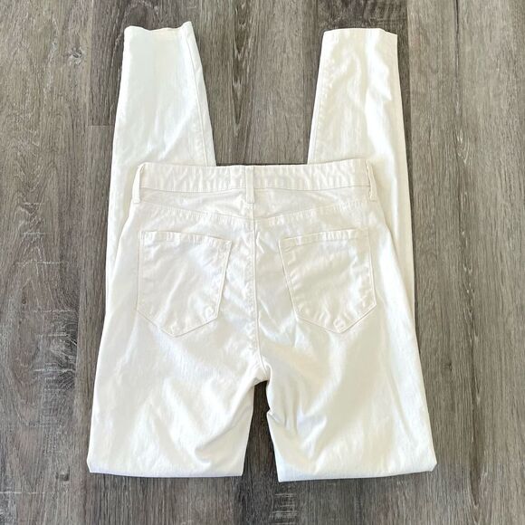 L'AGENCE Marguerite Cream Colored Skinny Jeans - Size: 25 - Picture 11 of 12